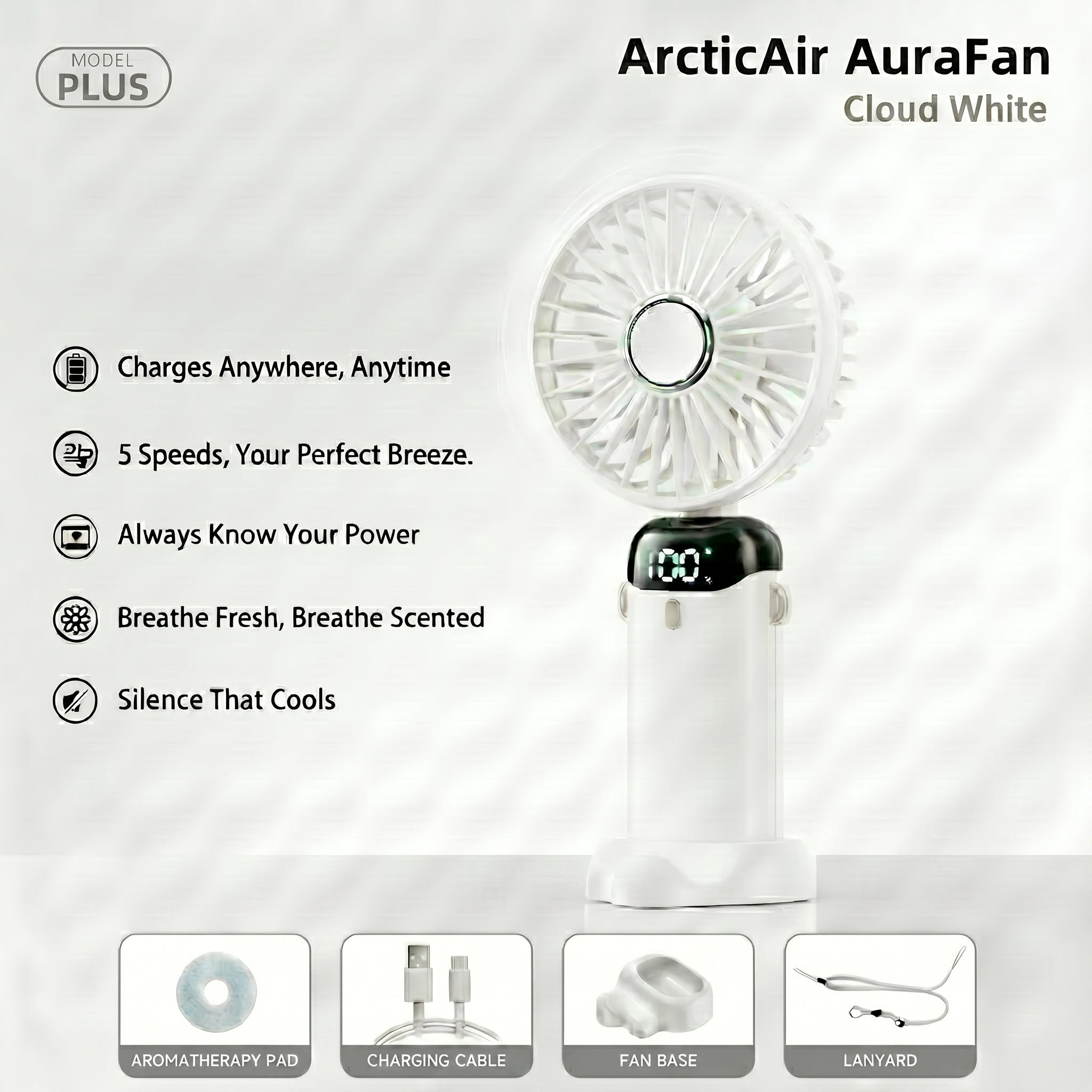  ArcticAir AuraFan portable cooler – top view